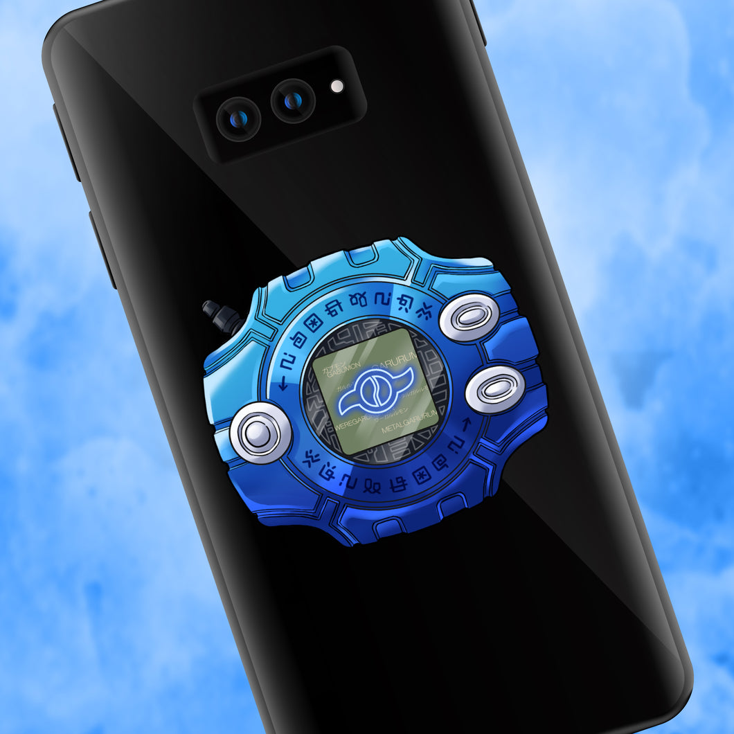Blue Digivice - Gabumon - Digimon Adventure Phone Grip