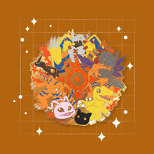 Load image into Gallery viewer, Agumon - Digimon Digivolution Enamel Pin