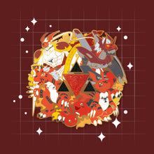 Load image into Gallery viewer, Guilmon - Digimon Digivolution Enamel Pin