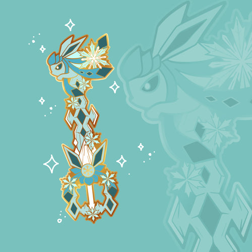 Glaceon Keyblade - Eeveelution Enamal Pin