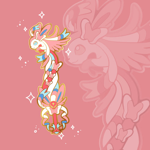 Sylveon Keyblade - Eeveelution Enamal Pin