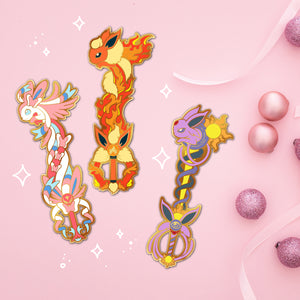 Flareon Keyblade - Eeveelution Enamal Pin