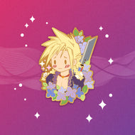 Miss Cloud - Final Fantasy 7 Floral Pin