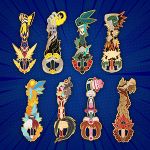 Todoroki Keyblade - My Hero Academia Keyblade Enamel Pin