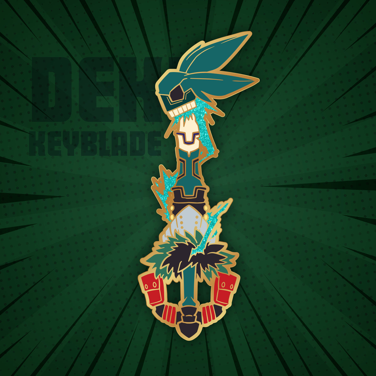 Midoriya Keyblade - My Hero Academia Keyblade Enamel Pin – Shinnoyume