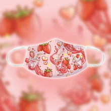 Load image into Gallery viewer, Strawberry Soda - Foodie Fabric Face Mask