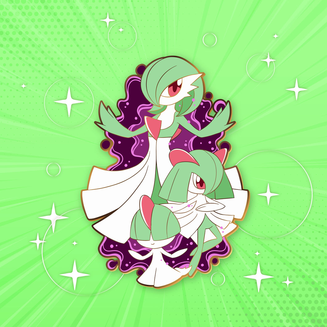 Ralts : Gardevoir - Pokemon Evolution Enamel Pin – Shinnoyume