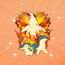 Load image into Gallery viewer, Cyndaquil : Typhlosion - Pokemon Evolution Enamel Pin