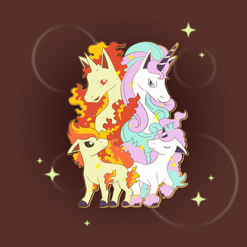 Ponyta : Galarian Ponyta - Pokemon Evolution Enamel Pin