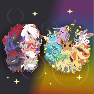 Eeveelution Rainbow - Pokemon Evolution Enamel Pin