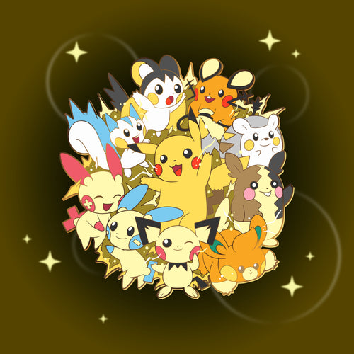 Pikachu Clones - Pokemon Evolution Enamel Pin