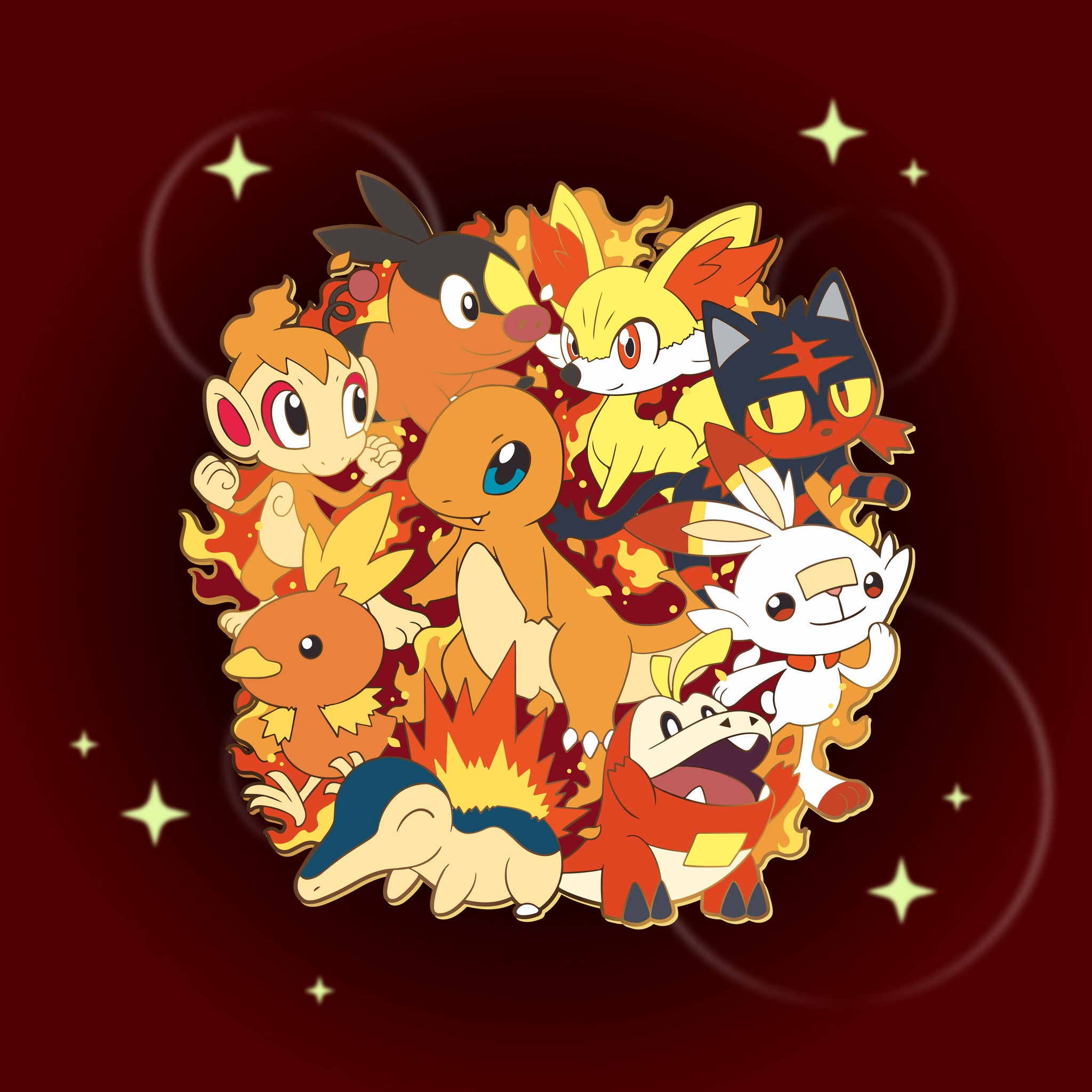 Fire Red Starters Pokemon Starters