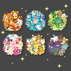 Fairy Type Group - Pokemon Evolution Enamel Pin