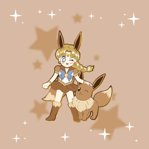 Sailor Eevee - Eeveelution Sailor Scouts Enamel Pin