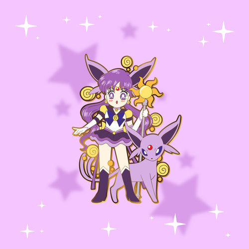 Sailor Espeon - Eeveelution Sailor Scouts Enamel Pin