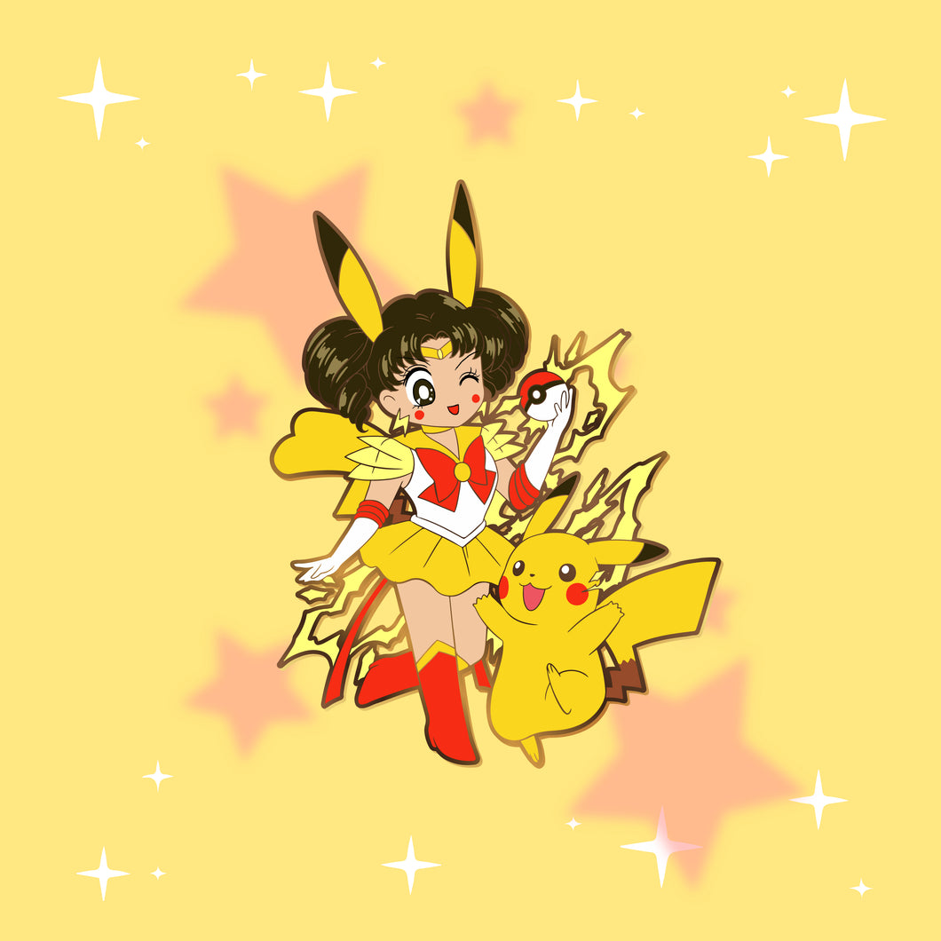 Sailor Pikachu - Eeveelution Sailor Scouts Enamel Pin