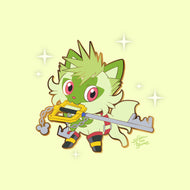 Sprigatito x Sora - Kingdom Hearts Pokemon Gen 9 Enamel Pin