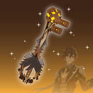 Zhongli Keyblade - Genshin Impact Keyblade Enamel Pin