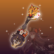 HuTao Keyblade - Genshin Impact Keyblade Enamel Pin