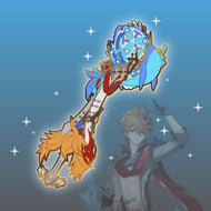 Tartaglia Keyblade - Genshin Impact Keyblade Enamel Pin