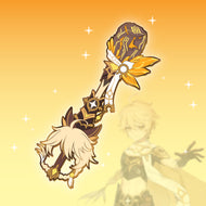 Aether Keyblade - Genshin Impact Keyblade Enamel Pin