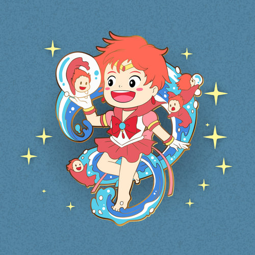 Sailor Ponyo - Sailor Ghibli Enamel Pin