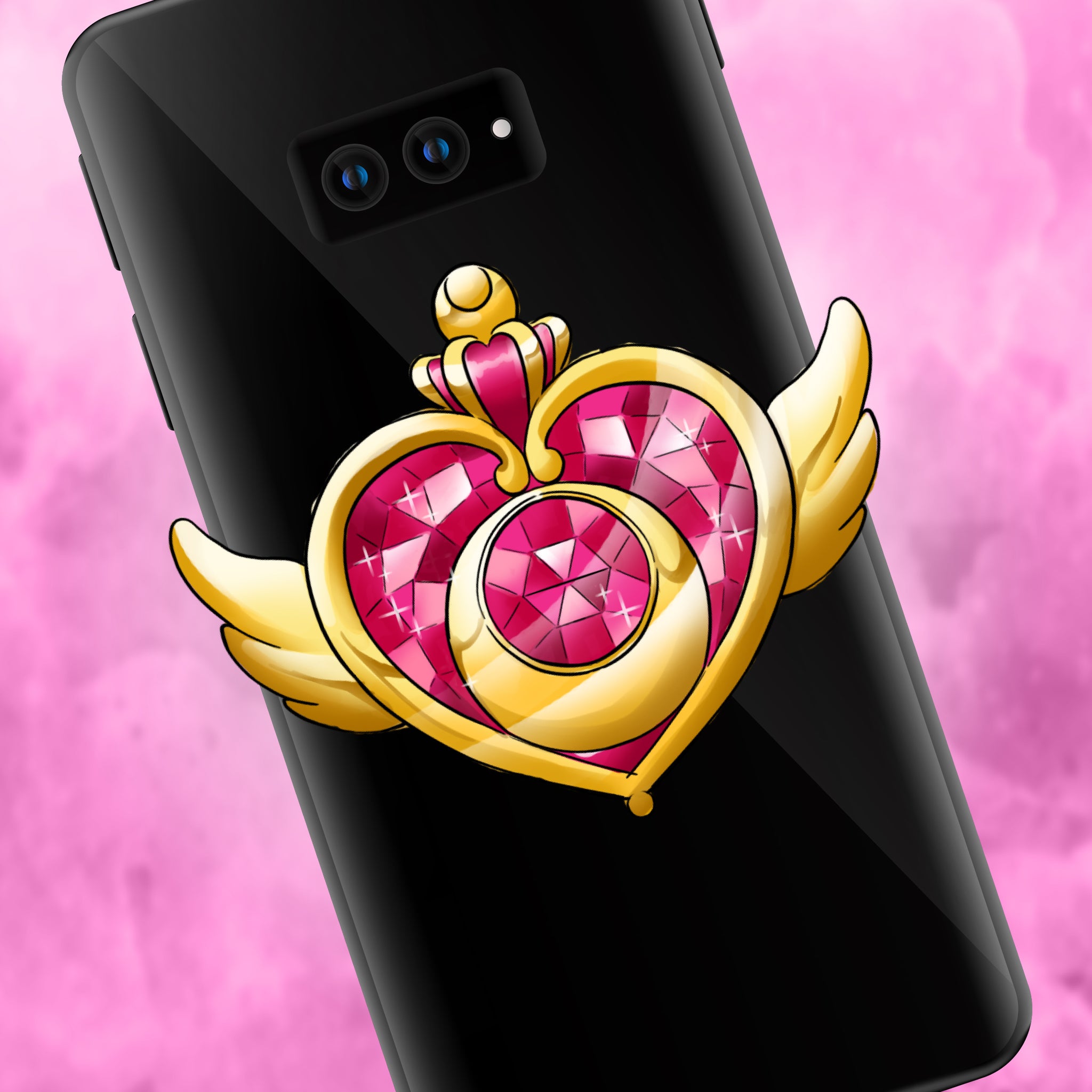Crisis Moon - Sailor Moon Brooch Phone Grip – Shinnoyume