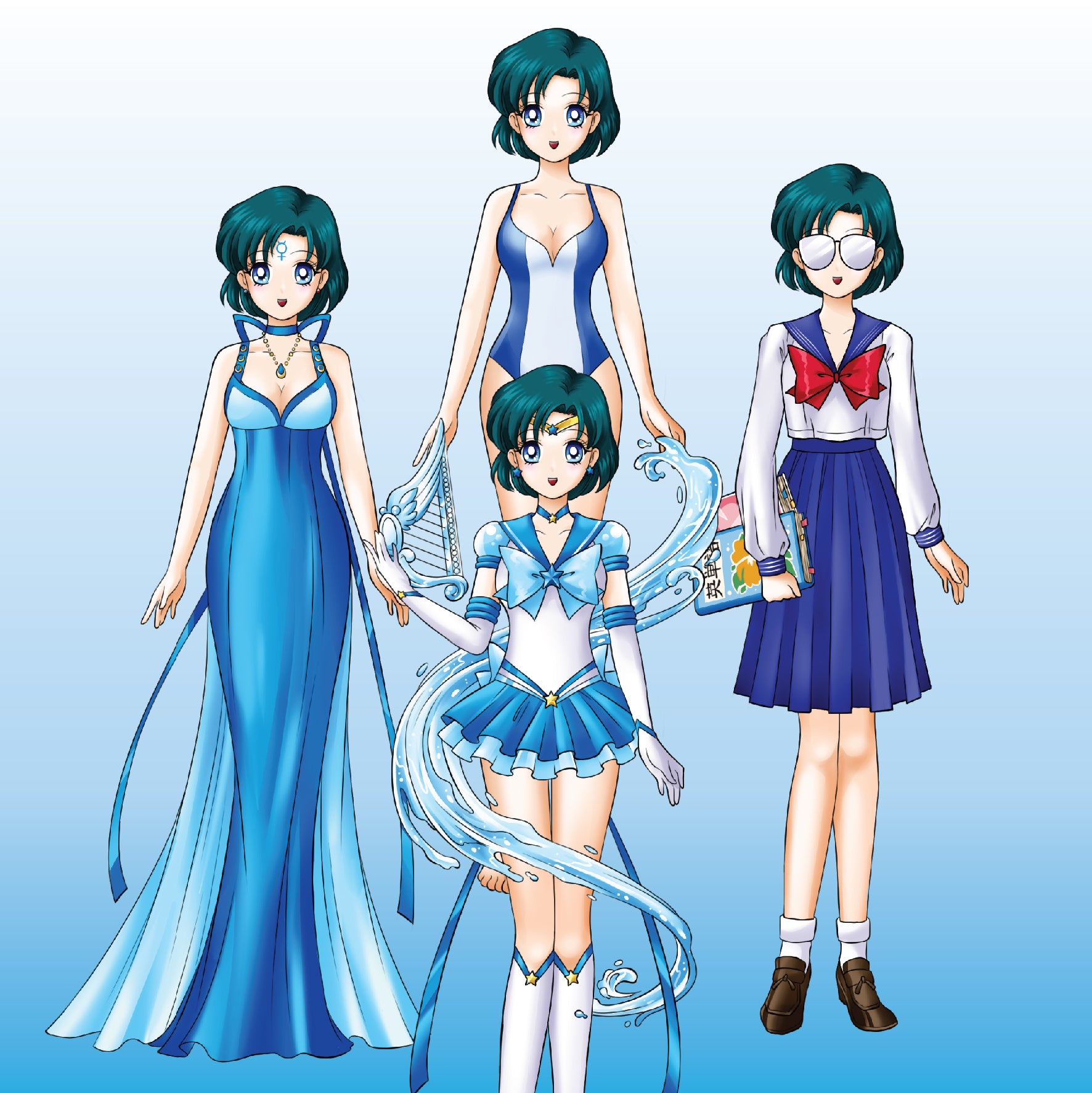 sailor mercury princess dress Sailor Moon Mizuno Ami Sailor Mercury Princess Dress Cosplay Costume