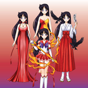sailor mars princess dress Sailor Mars Rei Hino Red Dress Princess