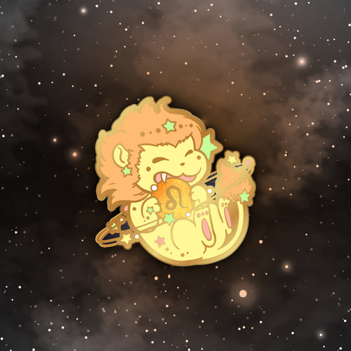 Leo - Starry Zodiac Enamal Pin