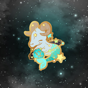 Capricorn - Starry Zodiac Enamal Pin