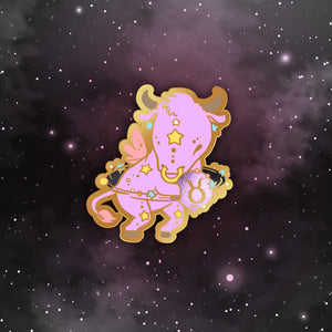 Taurus - Starry Zodiac Enamal Pin