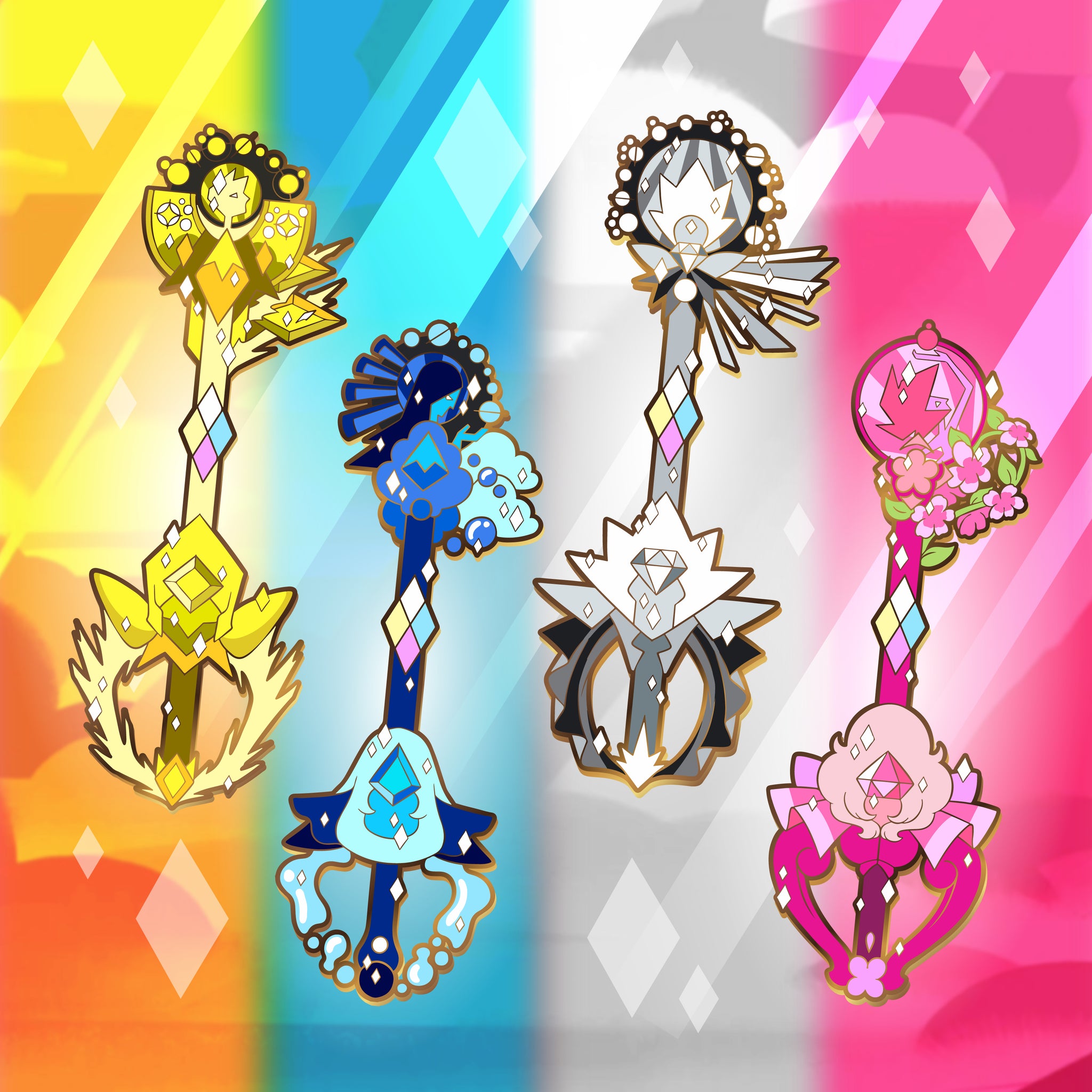 Yellow Diamond Keyblade - Steven Universe Keyblade Enamel Pin – Shinnoyume