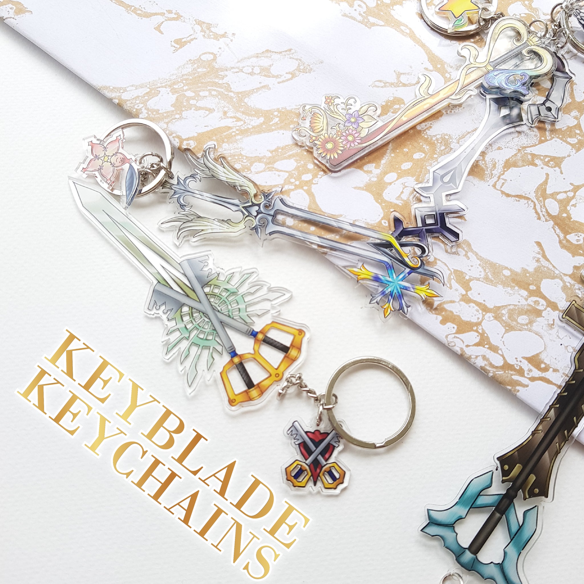Kingdom Hearts Birth by Sleep Wayfinder Clear Acrylic Keychain 