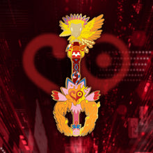 Load image into Gallery viewer, Biyomon Keyblade - Digimon Keyblade Enamel Pin