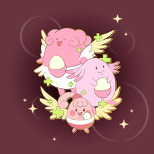 Load image into Gallery viewer, Chansey : Blissey - Pokemon Evolution Enamel Pin
