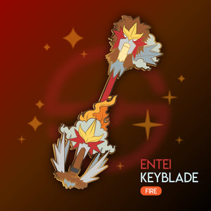 Entei Keyblade - Pokemon Legendary Keyblade Enamel Pin