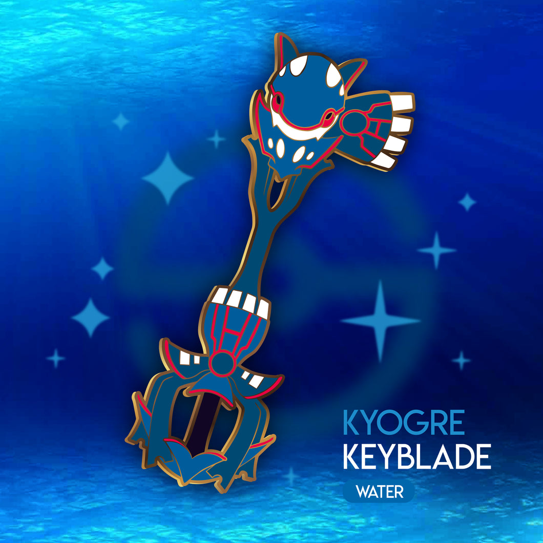 Kyogre Keyblade - Pokemon Legendary Keyblade Enamel Pin