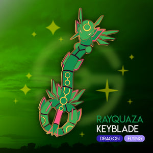 Rayquaza Keyblade - Pokemon Legendary Keyblade Enamel Pin