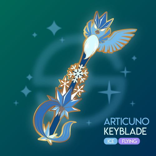 Articuno Keyblade - Pokemon Legendary Keyblade Enamel Pin