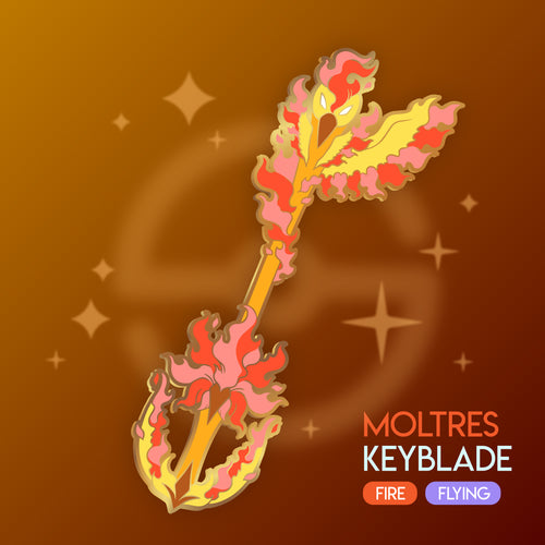 Moltres Keyblade - Pokemon Legendary Keyblade Enamel Pin