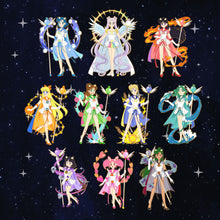 Load image into Gallery viewer, Cosmic Sailor Mercury - Cosmic Sailor Moon Full Body Enamel Pin