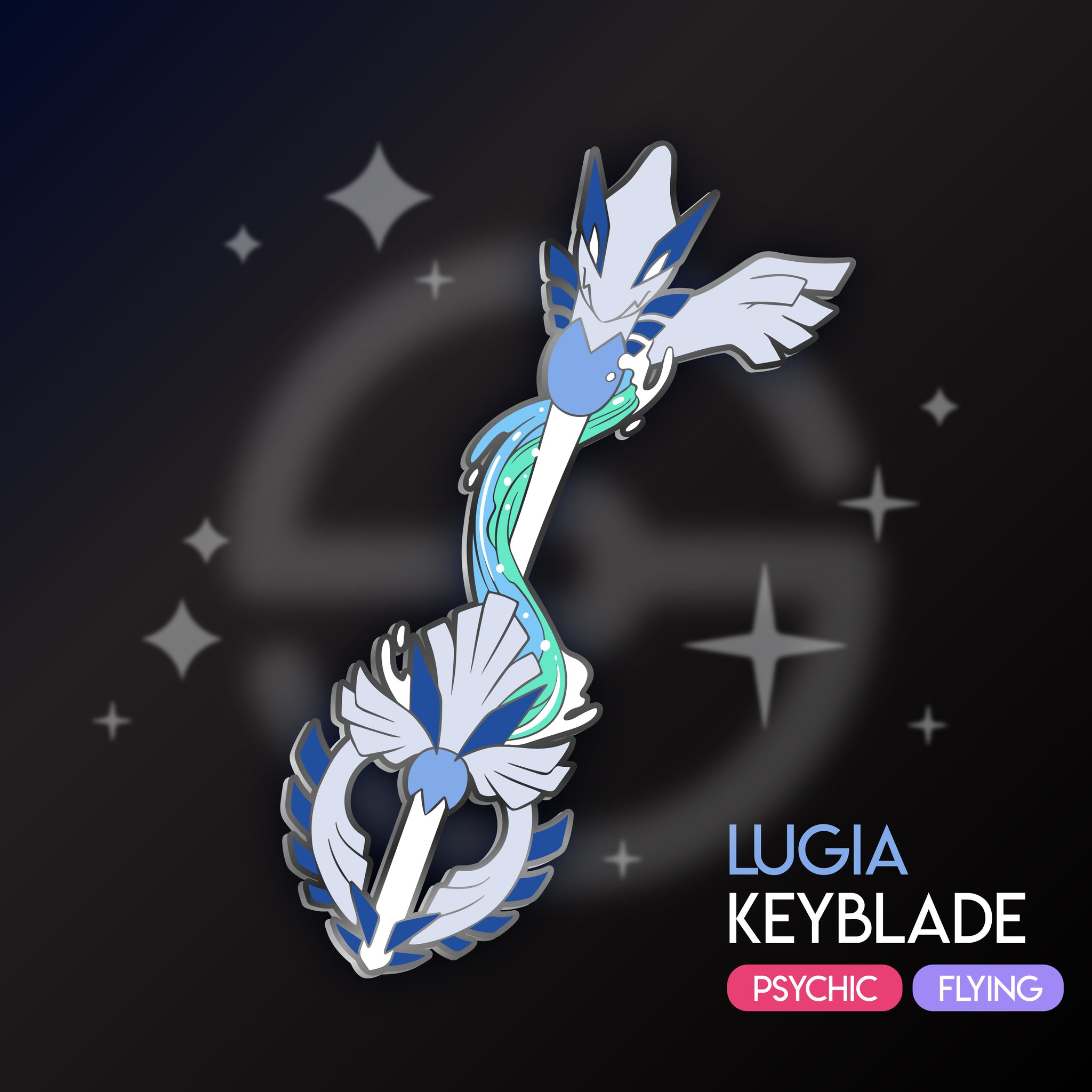 Lugia Keyblade - Pokemon Legendary Keyblade Enamel Pin – Shinnoyume