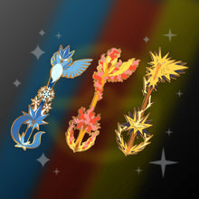 Load image into Gallery viewer, Zapdos Keyblade - Pokemon Legendary Keyblade Enamel Pin