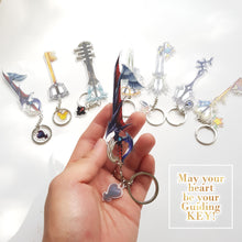 Load image into Gallery viewer, Flame Liberator (Lea&#39;s Keyblade) - Keyblade Acrylic Charms