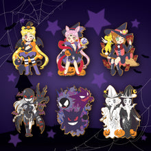 Load image into Gallery viewer, Halloween Black Lady - Halloween Queens Pin Set