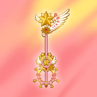 Sakura Star Wand Keyblade - Card Captor Sakura Enamal Pin