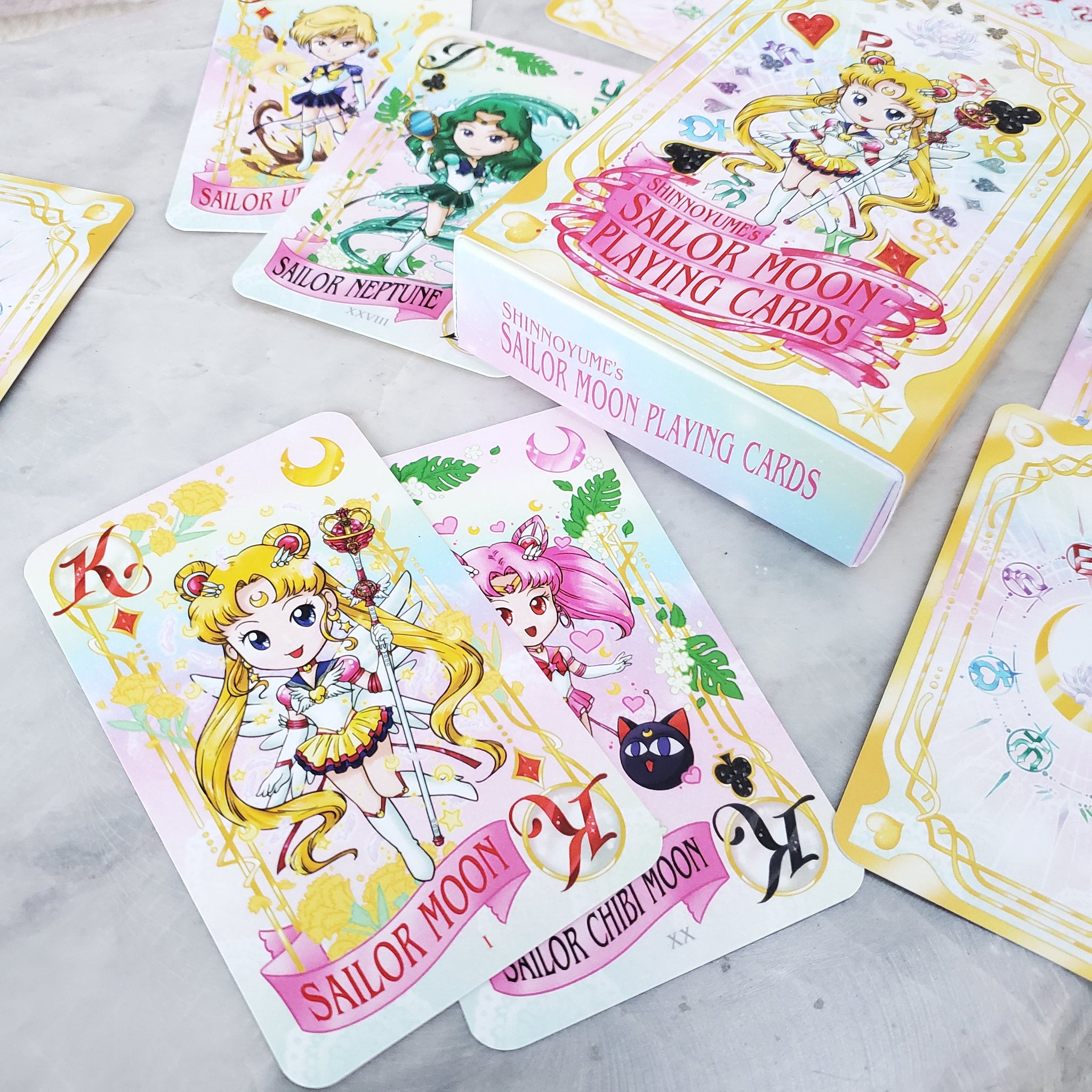 sailor moon card sleeves trading cards in cute heart holographic sleeves, stickers, too! come see US!, #sailormoon #tradingcards #anime #greensboro #kawaii | Lost Ark Video Games Store Your Cards in Style Sailor Moon X Cybercel cards!