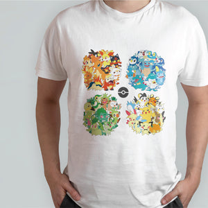 Pokemon Starters T-Shirt - Pokemon T-Shirt Collection