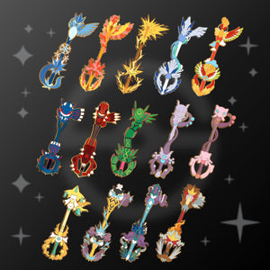 Jirachi Keyblade - Pokemon Legendary Keyblade Enamel Pin